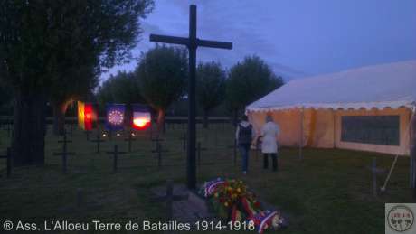 La commémoration au cimetière militaire allemand de Laventie